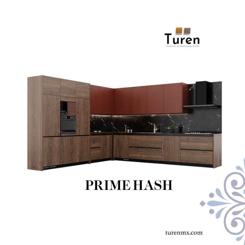 Cocina integral Turen en acabado Prime Hash