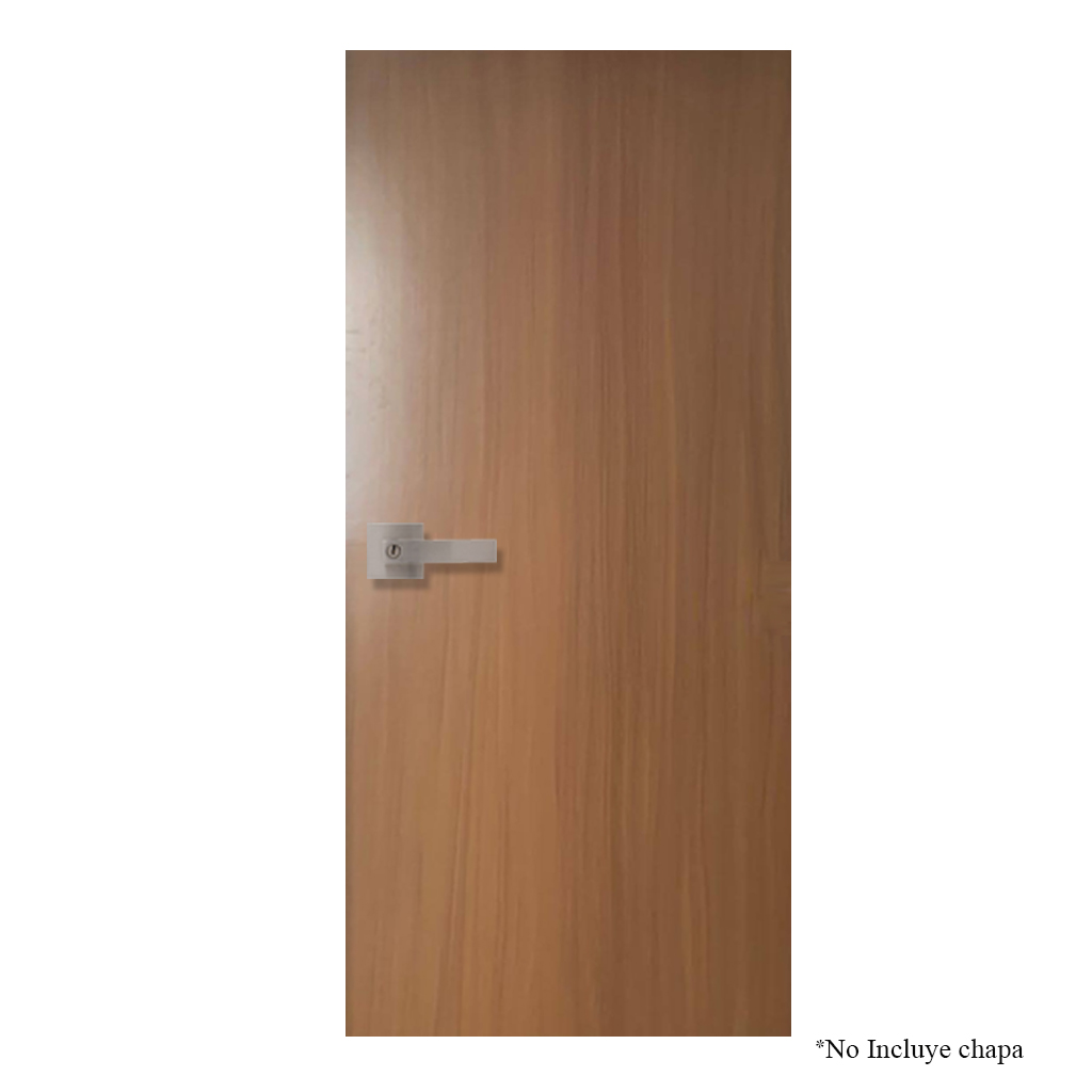 PUERTA RESIDENCIAL DE TRIPLAY COLOR NOGAL