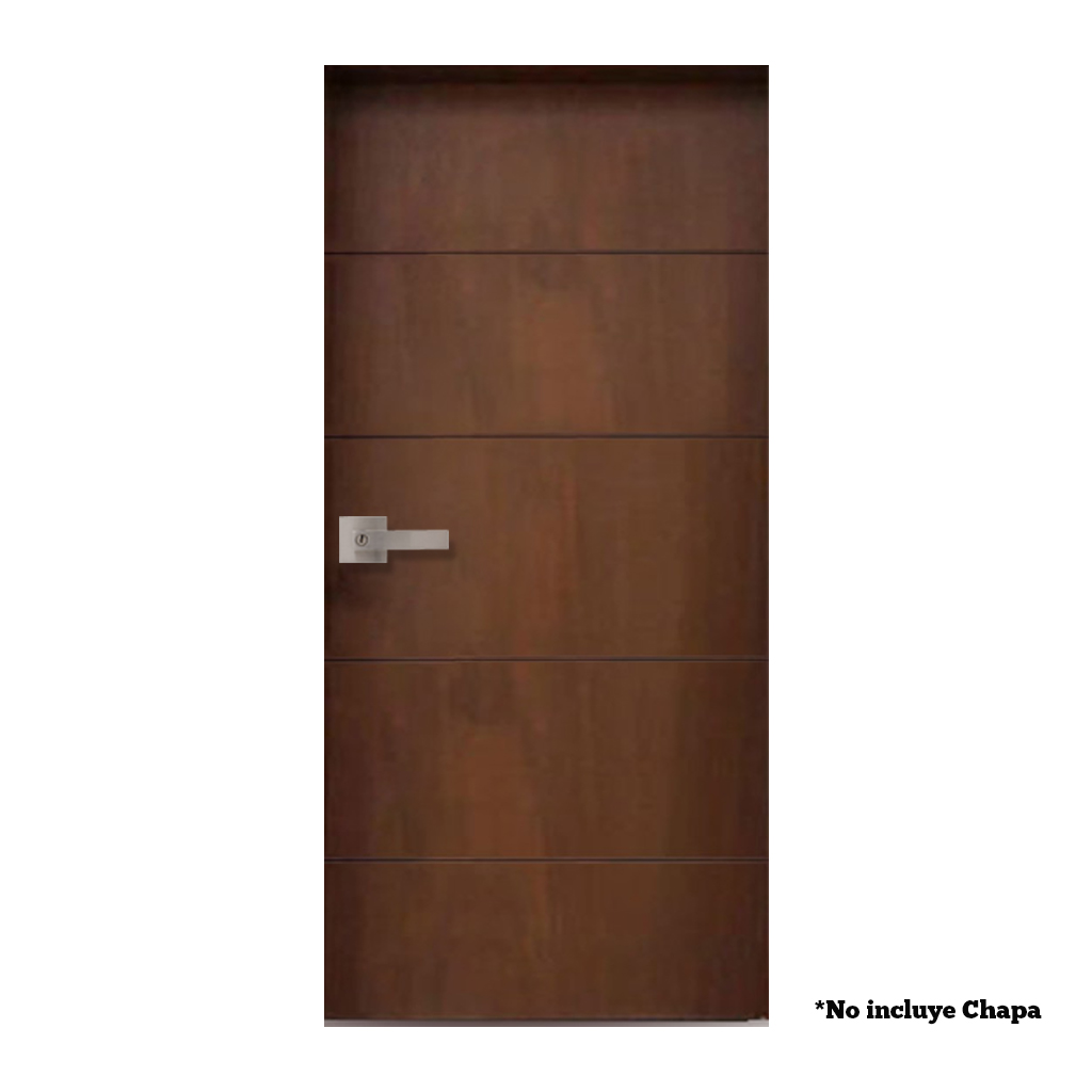 PUERTA RESIDENCIAL DE TRIPLAY CHOCOLATE CAFE
