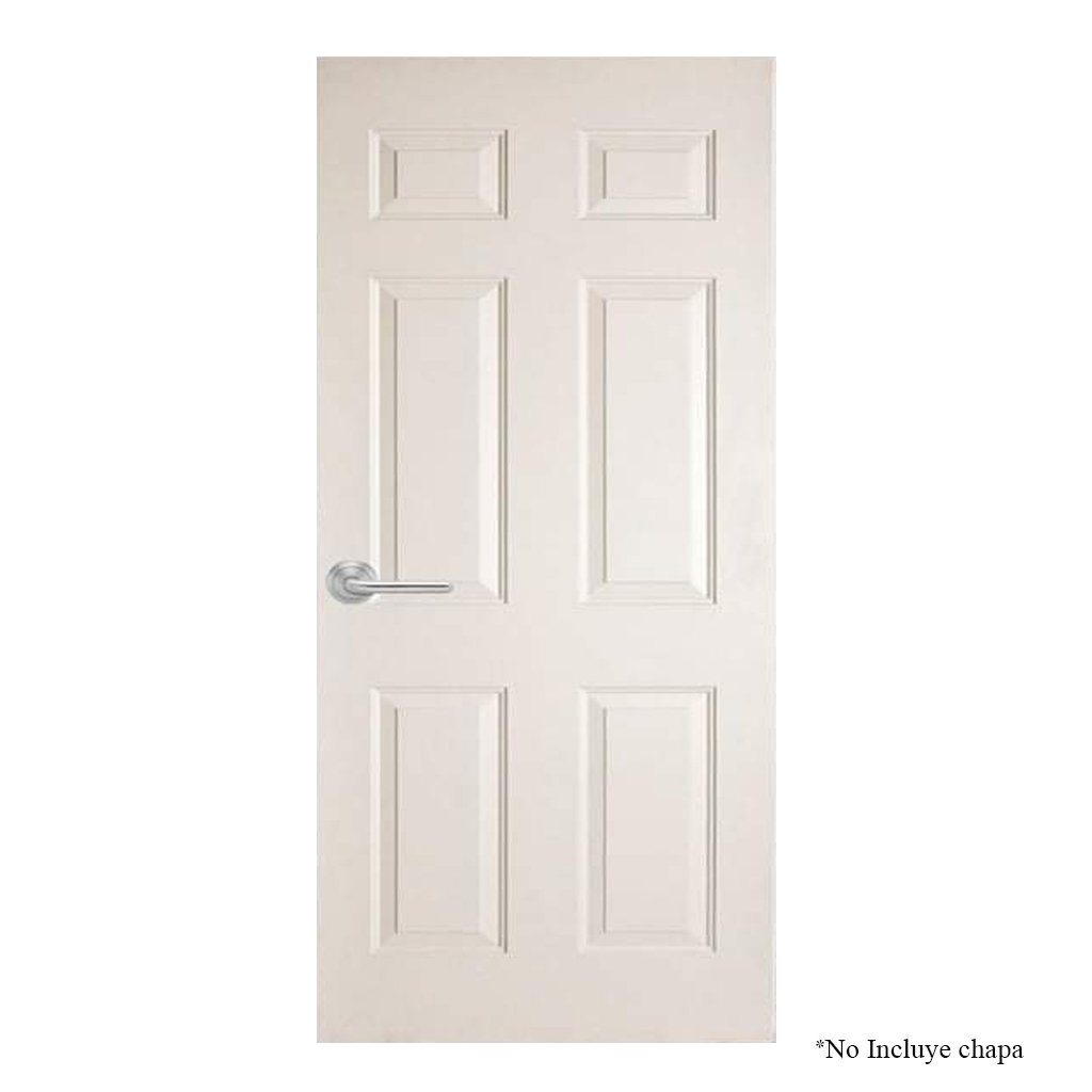 PUERTA EXTERIOR 6 PANELES CLASICA