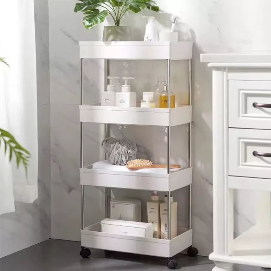 [ALI-05] Estante Rodante de 4 Pisos con Ruedas para Cocina