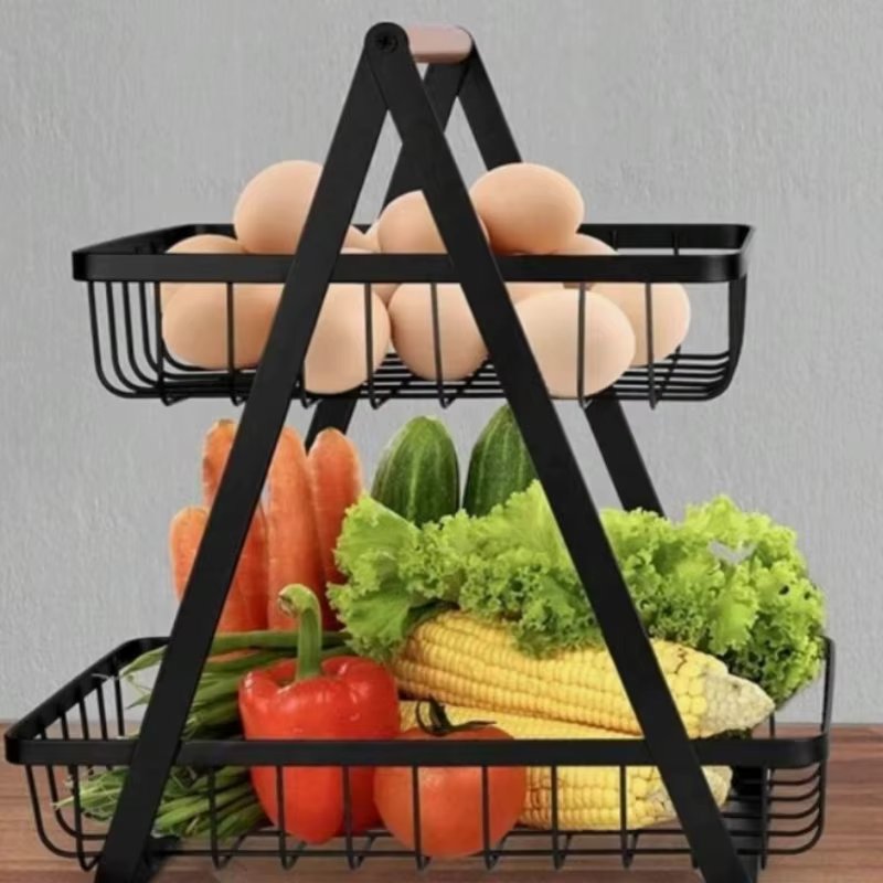 [ALI-08] Frutero Organizador de Metal de 2 Niveles