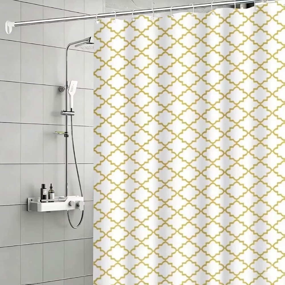[DEC-40] Cortina de Baño Geométrica Impermeable