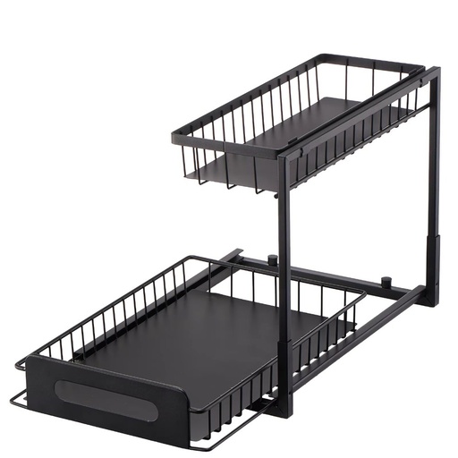 Organizador de Gabinete Extraíble de 2 Niveles