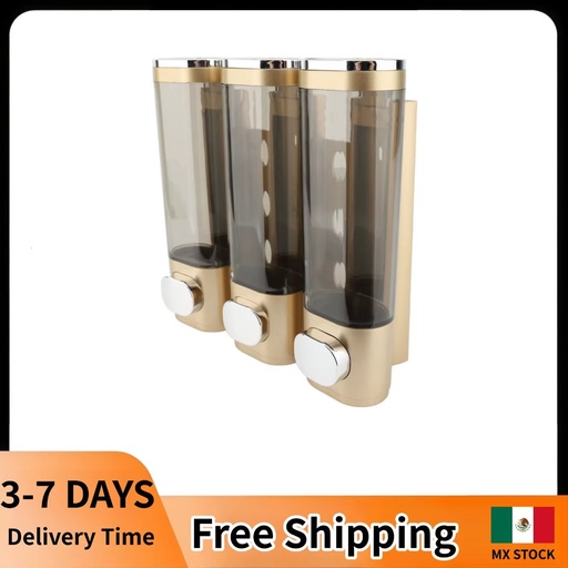 Dispensador de Jabón Triple de Pared