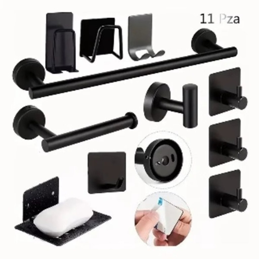 Juego de Accesorios de Baño de 11 Piezas