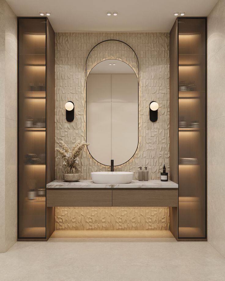 Detalle de mueble de baño a medida