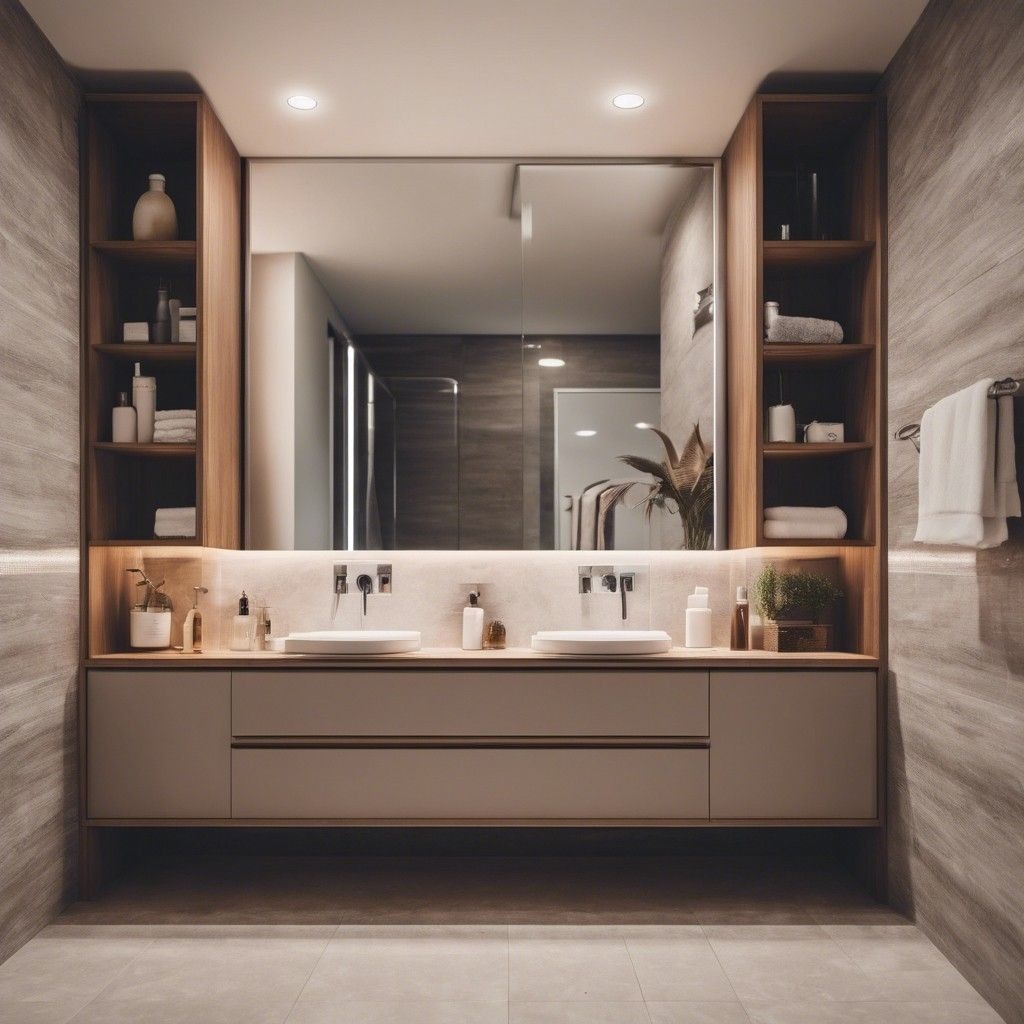 Mueble de baño Turen a medida, doble lavabo