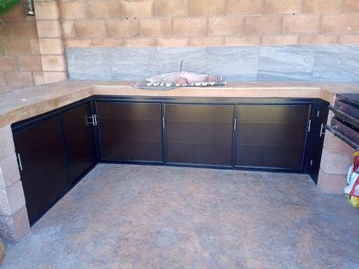 PUERTA COCINA CORREDIZA CHOCOLATE